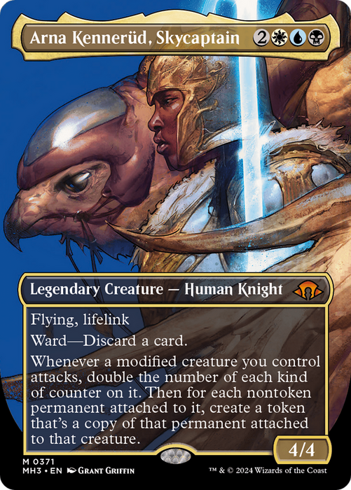 Arna Kennerüd, Skycaptain (MH3-371) - mythic (Borderless) - Foil