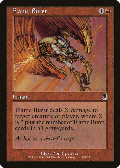 Flame Burst (ODY-194) - common - Foil