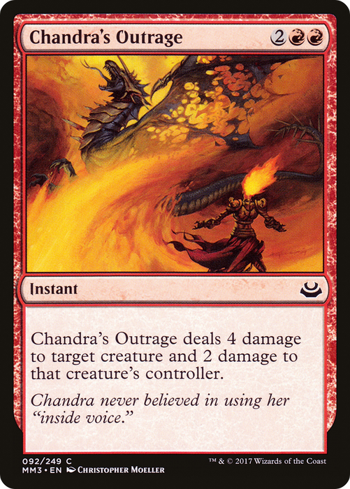 Chandra's Outrage (MM3-092) - common - Foil