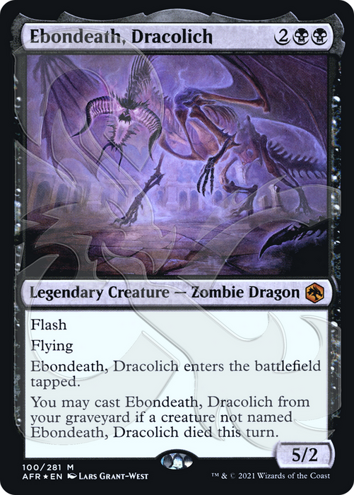 Ebondeath, Dracolich (AFR&-100A) - mythic - Foil