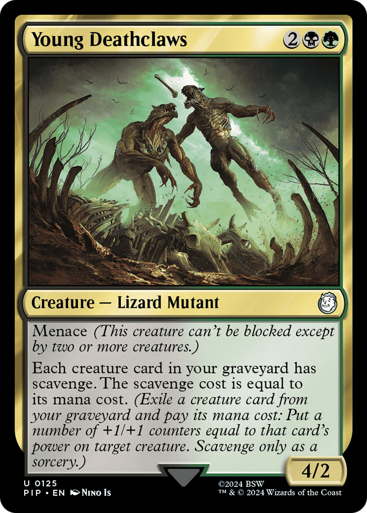 Young Deathclaws (PIP-125) - uncommon - Foil