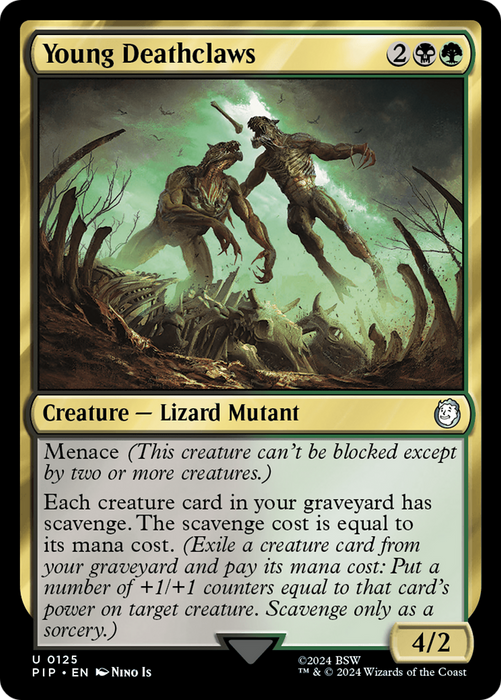 Young Deathclaws (PIP-125) - uncommon - Foil