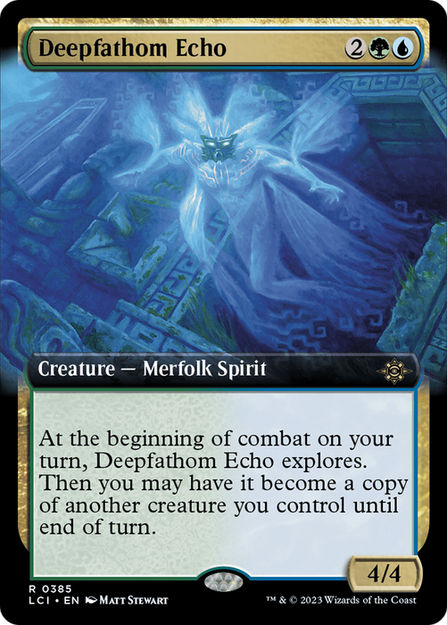 Deepfathom Echo (LCI-385) - rare: (Extended Art) - Foil