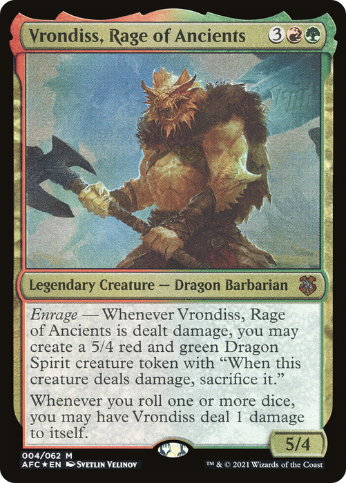 Vrondiss, Rage of Ancients (AFC-004) - mythic - Etched Foil