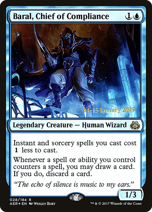 Baral, Chief of Compliance (PRE-28S) - rare - Foil