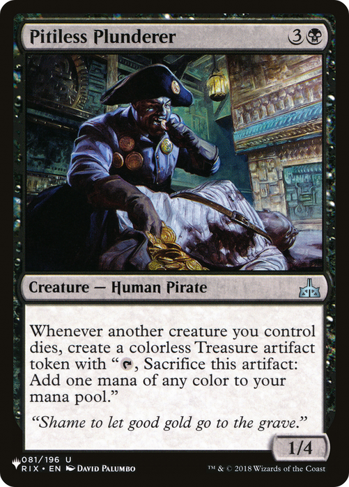 Pitiless Plunderer (LIST-RIX-81) - uncommon