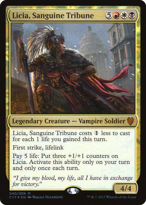 Licia, Sanguine Tribune (C17-040) - mythic - Foil