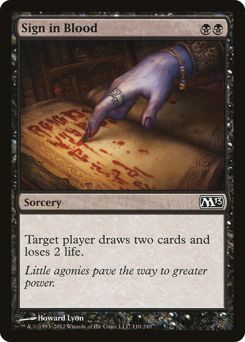 Sign in Blood (M13-110) - common - Foil