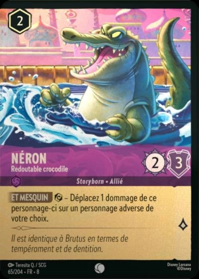 Néron - Redoutable crocodile (65/204) - Commune - Cold Foil