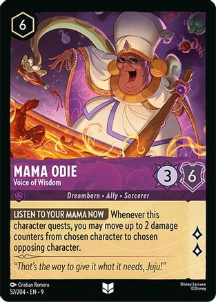 Mama Odie - Voice of Wisdom (57/204) - F - Uncommon - Cold Foil