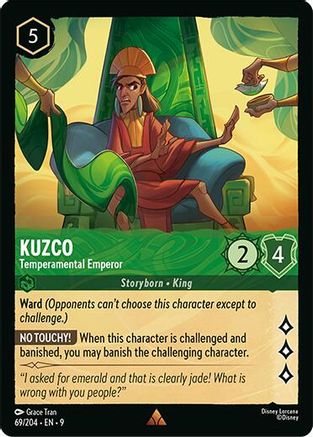 Kuzco - Temperamental Emperor (69/204) - F - Rare - Cold Foil