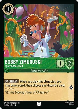 Bobby Zimuruski - Spray Cheese Kid (78/204) - F - Uncommon