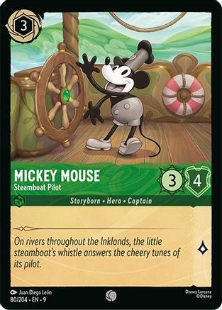 Mickey Mouse - Steamboat Pilot (80/204) - F - Common