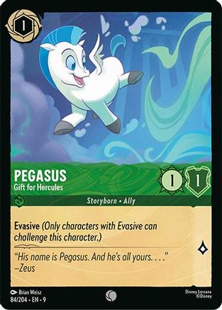 Pegasus - Gift for Hercules (84/204) - F - Common - Cold Foil