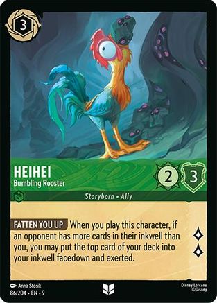 Heihei - Bumbling Rooster (86/204) - F - Uncommon - Cold Foil
