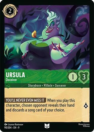 Ursula - Deceiver (90/204) - F - Uncommon - Cold Foil