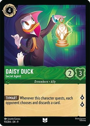 Daisy Duck - Secret Agent (93/204) - F - Uncommon - Cold Foil