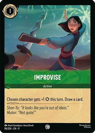 Improvise (96/204) - F - Common - Cold Foil