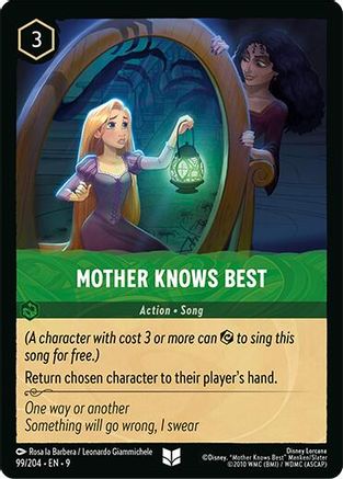 Mother Knows Best (99/204) - F - Uncommon