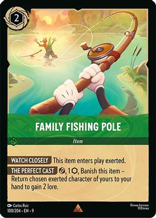 Family Fishing Pole (100/204) - F - Rare