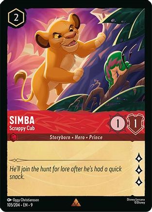 Simba - Scrappy Cub (105/204) - F - Rare