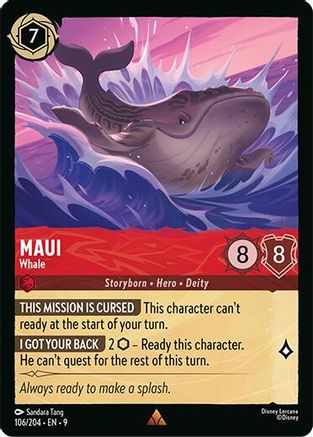 Maui - Whale (106/204) - F - Rare - Cold Foil