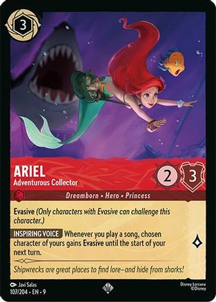 Ariel - Adventurous Collector (107/204) - F - Super Rare