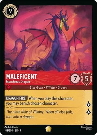 Maleficent - Monstrous Dragon (108/204) - F - Legendary
