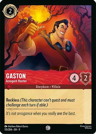 Gaston - Arrogant Hunter (115/204) - F - Common