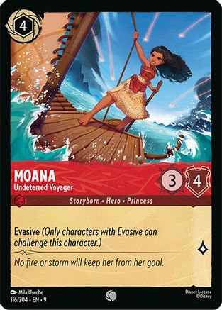 Moana - Undeterred Voyager (116/204) - F - Common - Cold Foil