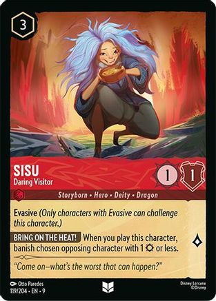Sisu - Daring Visitor (119/204) - F - Uncommon - Cold Foil