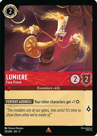 Lumiere - Fiery Friend (121/204) - F - Rare