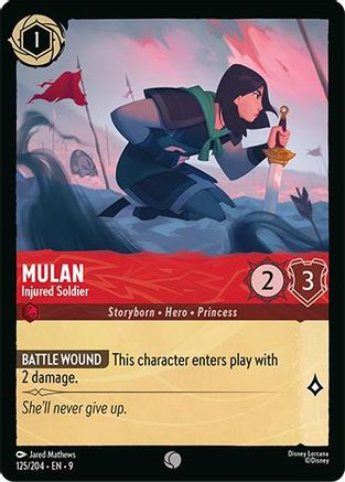 Mulan - Injured Soldier (125/204) - F - Common