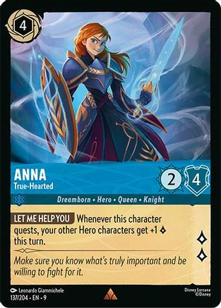 Anna - True-Hearted (137/204) - F - Rare - Cold Foil