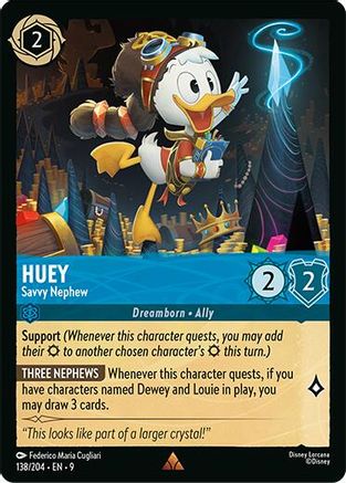 Huey - Savvy Nephew (138/204) - F - Rare