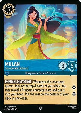 Mulan - Considerate Diplomat (142/204) - F - Super Rare