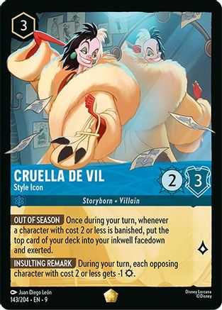 Cruella De Vil - Style Icon (143/204) - F - Legendary
