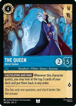 The Queen - Mirror Seeker (149/204) - F - Uncommon - Cold Foil
