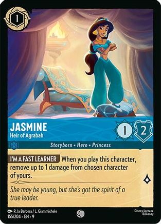 Jasmine - Heir of Agrabah (155/204) - F - Common - Cold Foil