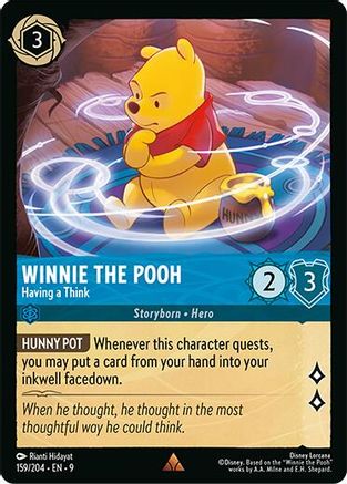 Winnie the Pooh - Having a Think (159/204) - F - Rare - Cold Foil