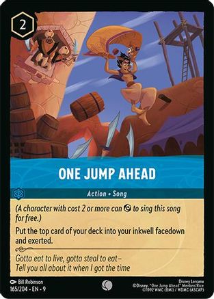 One Jump Ahead (165/204) - F - Common - Cold Foil