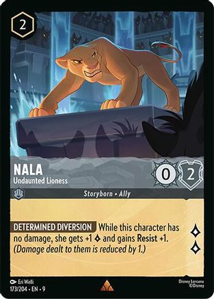Nala - Undaunted Lioness (173/204) - F - Rare - Cold Foil