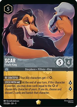 Scar - Finally King (175/204) - F - Legendary - Cold Foil