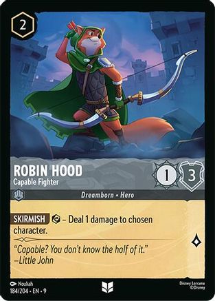 Robin Hood - Capable Fighter (184/204) - F - Uncommon - Cold Foil