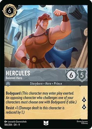 Hercules - Beloved Hero (186/204) - F - Uncommon