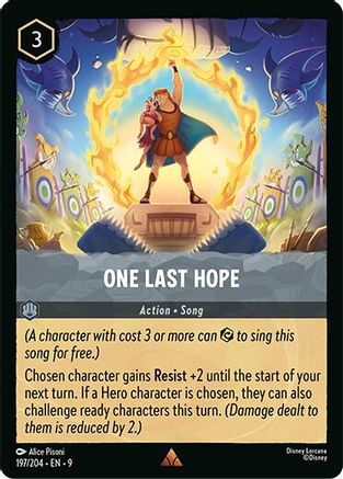 One Last Hope (197/204) - F - Rare - Cold Foil