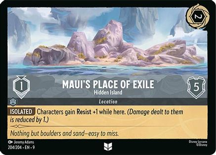 Maui's Place of Exile - Hidden Island (204/204) - F - Uncommon - Cold Foil