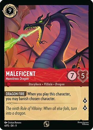Maleficent - Monstrous Dragon (Store Championship Participant) (4/P3) - DLPC - Promo