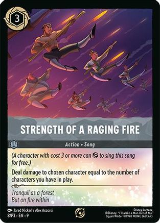 Strength of a Raging Fire (8/P3) - DLPC - Promo - Cold Foil