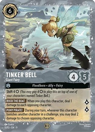 Tinker Bell - Giant Fairy (11/P3) - DLPC - Promo - Holofoil